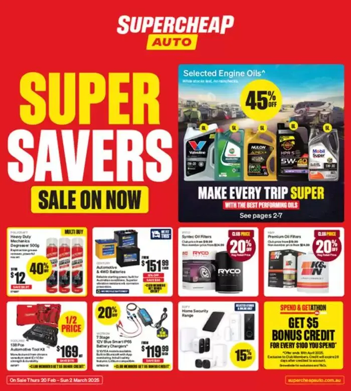 Super Savers Sale on Now - 1