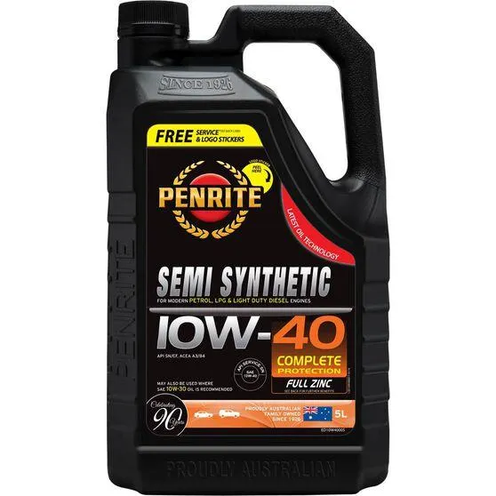 Penrite Semi Synthetic Engine Oil - 10W-40 5 Litre