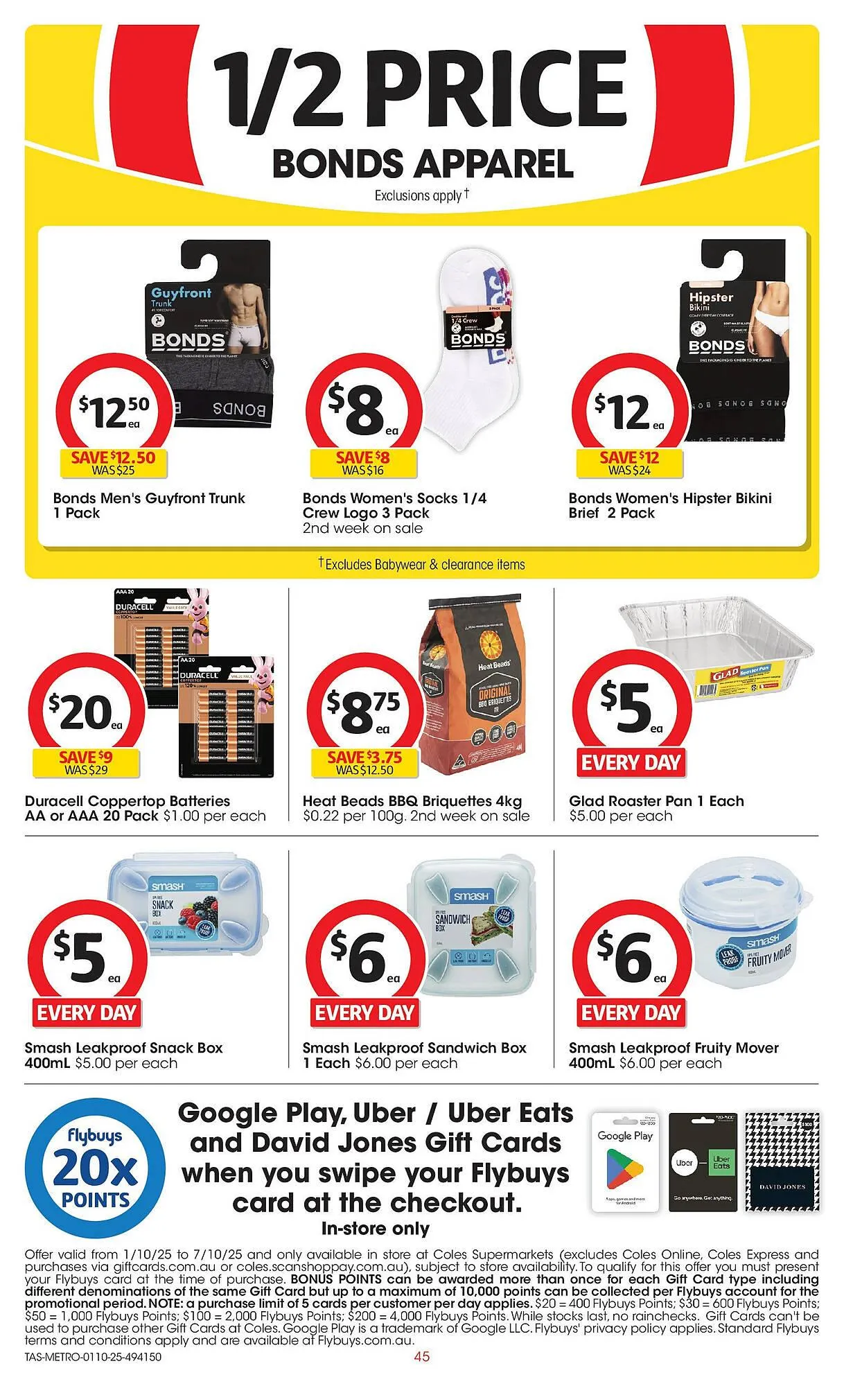 Coles catalogue - Catalogue valid from 1 October to 7 October 2025 - page 45