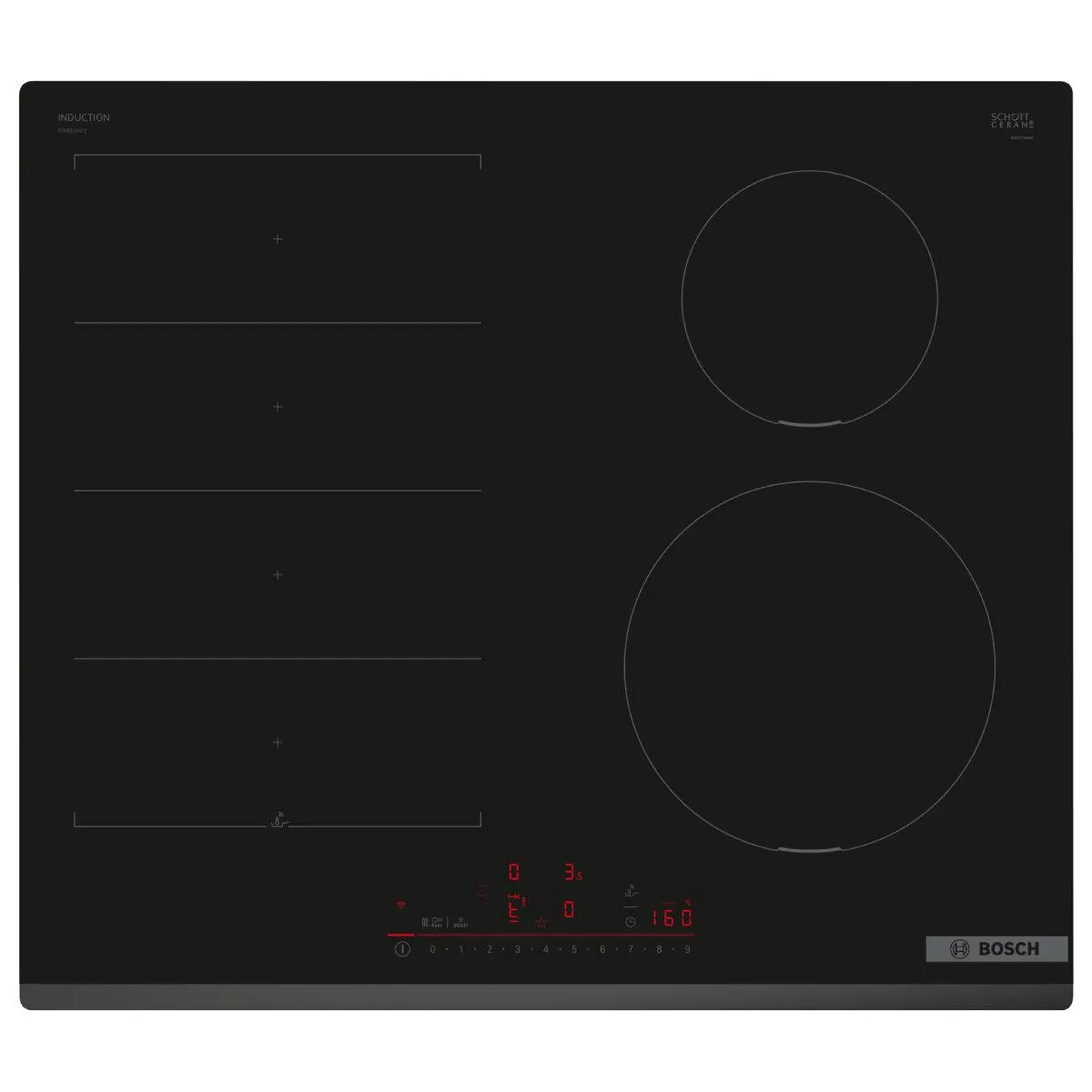 Bosch 60cm Series 6 Induction Cooktop - Black PIX631HC1E