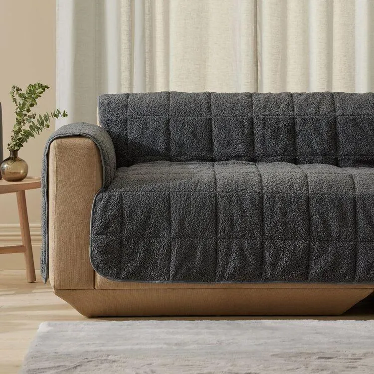 Warwick Home Colorado Boucle Sofa Cover Slate