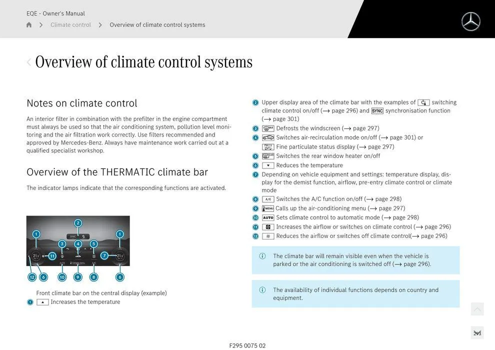 EQE Sedan - Catalogue valid from 11 September to 11 September 2025 - page 293