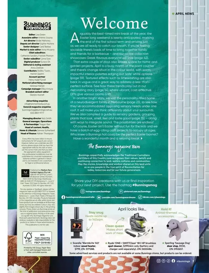 Bunnings Magazine April 2025 - Catalogue valid from 1 April to 30 April 2025 - page 7
