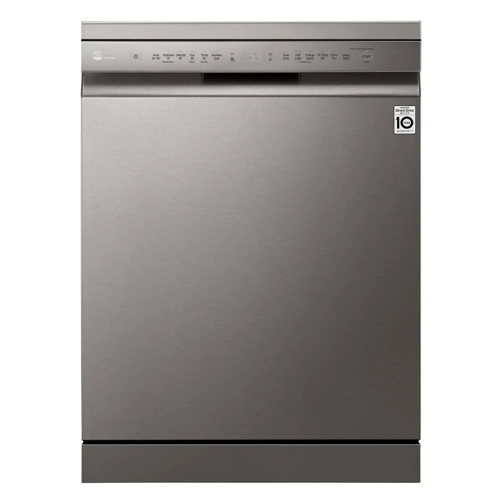 LG XD5B14PS QuadWash 14-Place Setting Freestanding Dishwasher (Platinum Steel)