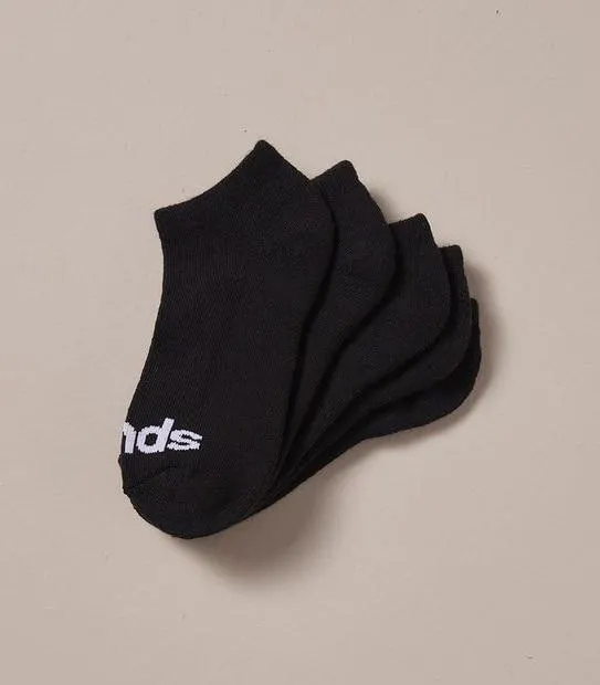 Bonds Kids Cushioned Low Cut 5 Pack Socks - Black