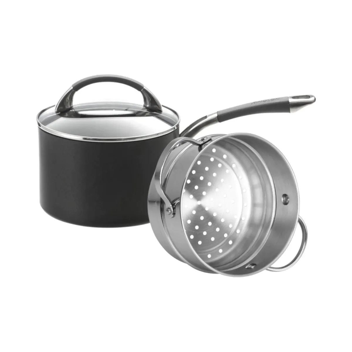 Anolon Endurance+ Nonstick Induction Saucepan With Bonus Steamer 18cm (2.8L)