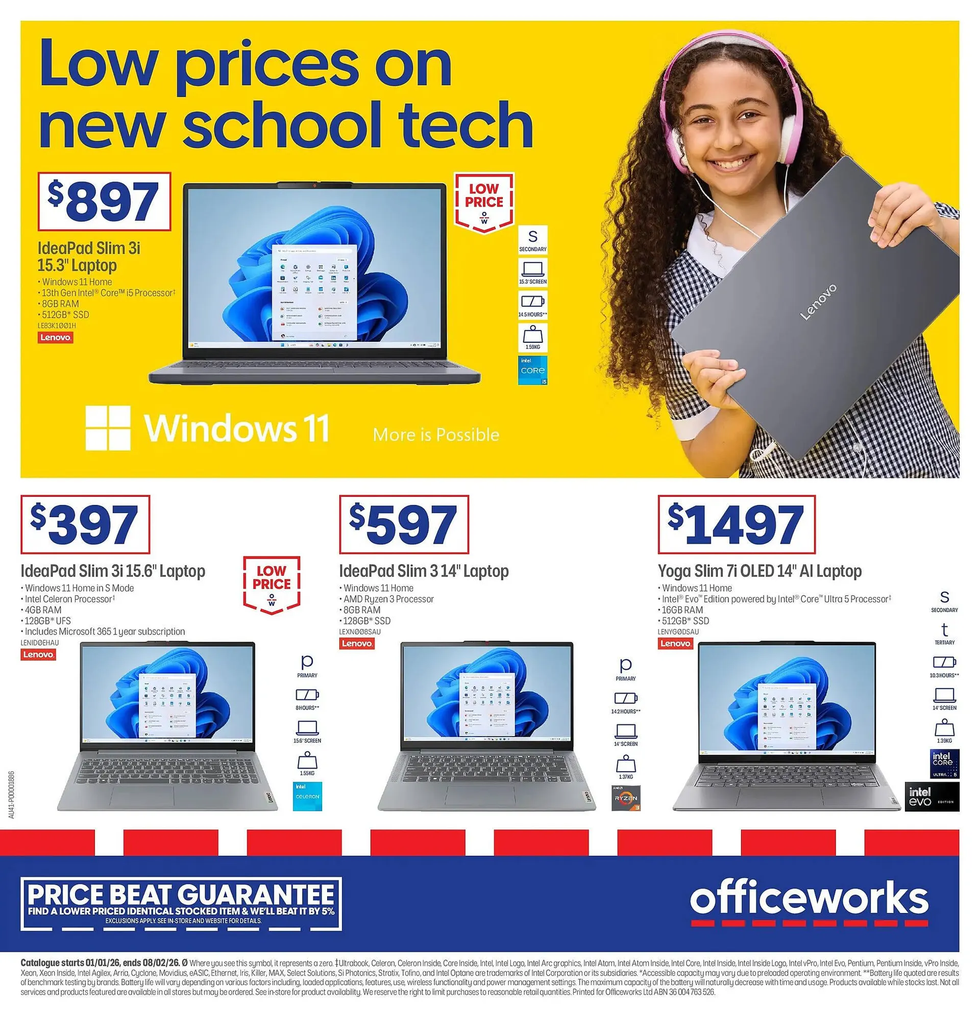 Officeworks catalogue - Catalogue valid from 1 January to 8 February 2026 - page 1