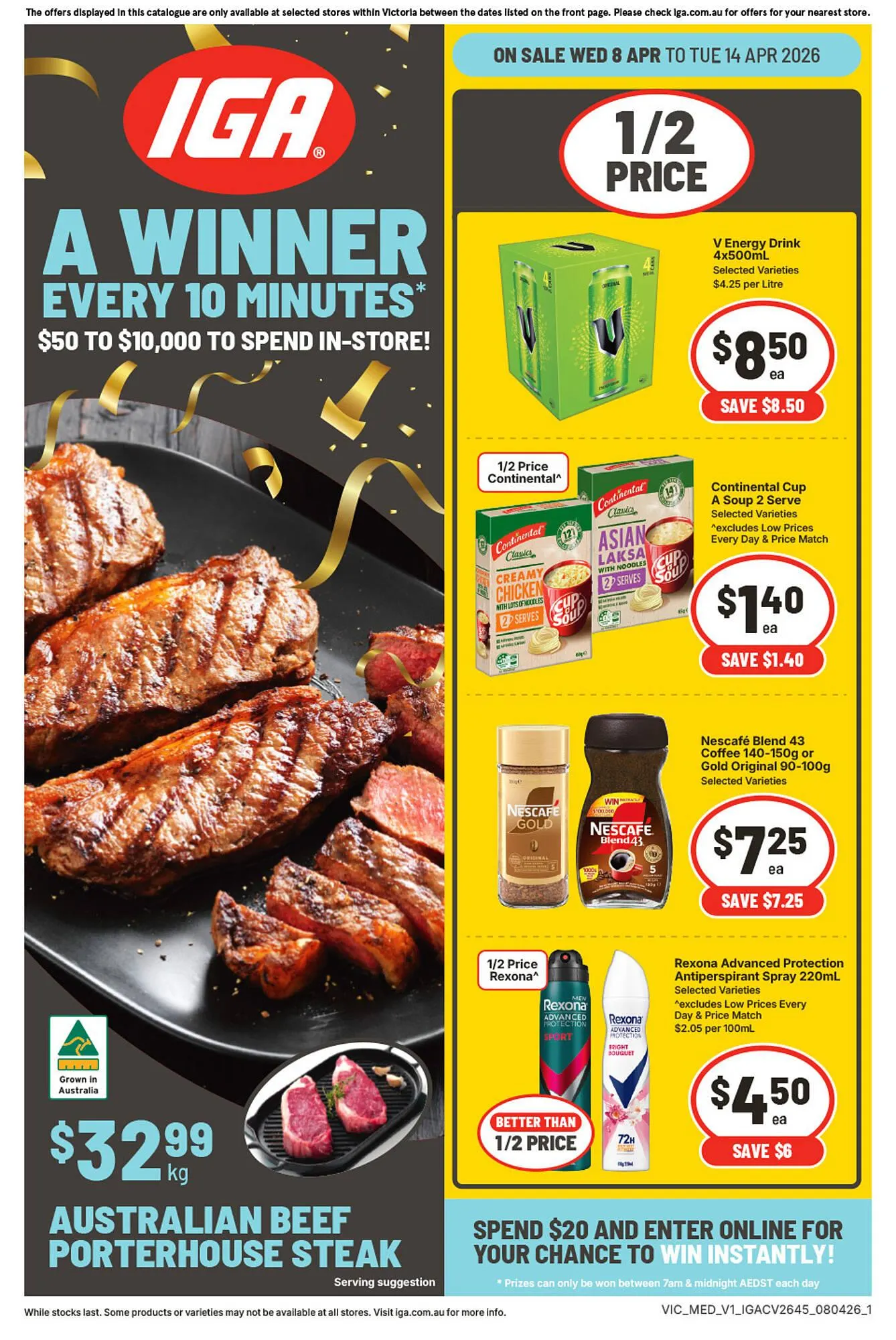 IGA catalogue - Catalogue valid from 8 April to 14 April 2026 - page 1