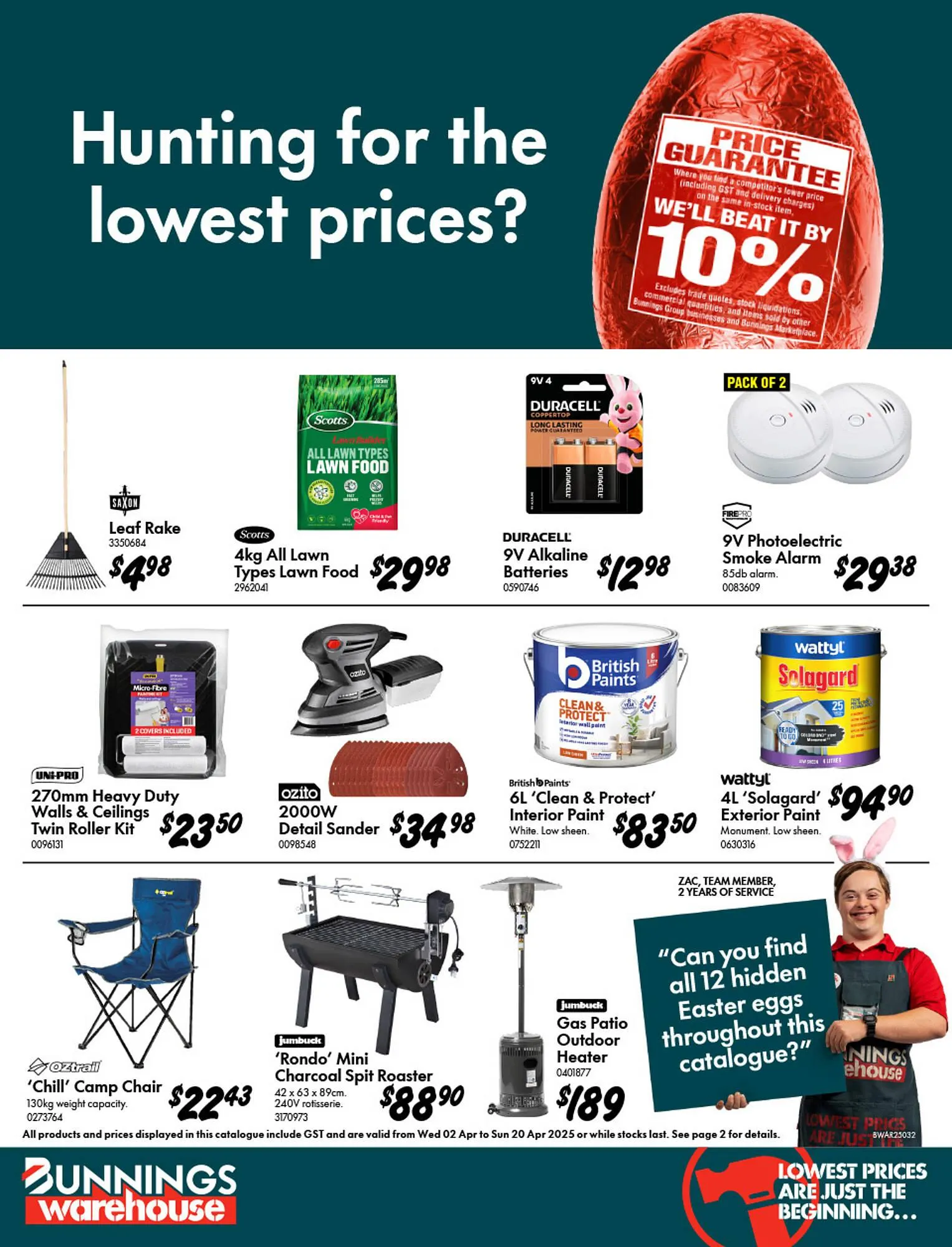 Bunnings catalogue - Catalogue valid from 2 April to 20 April 2025 - page 1