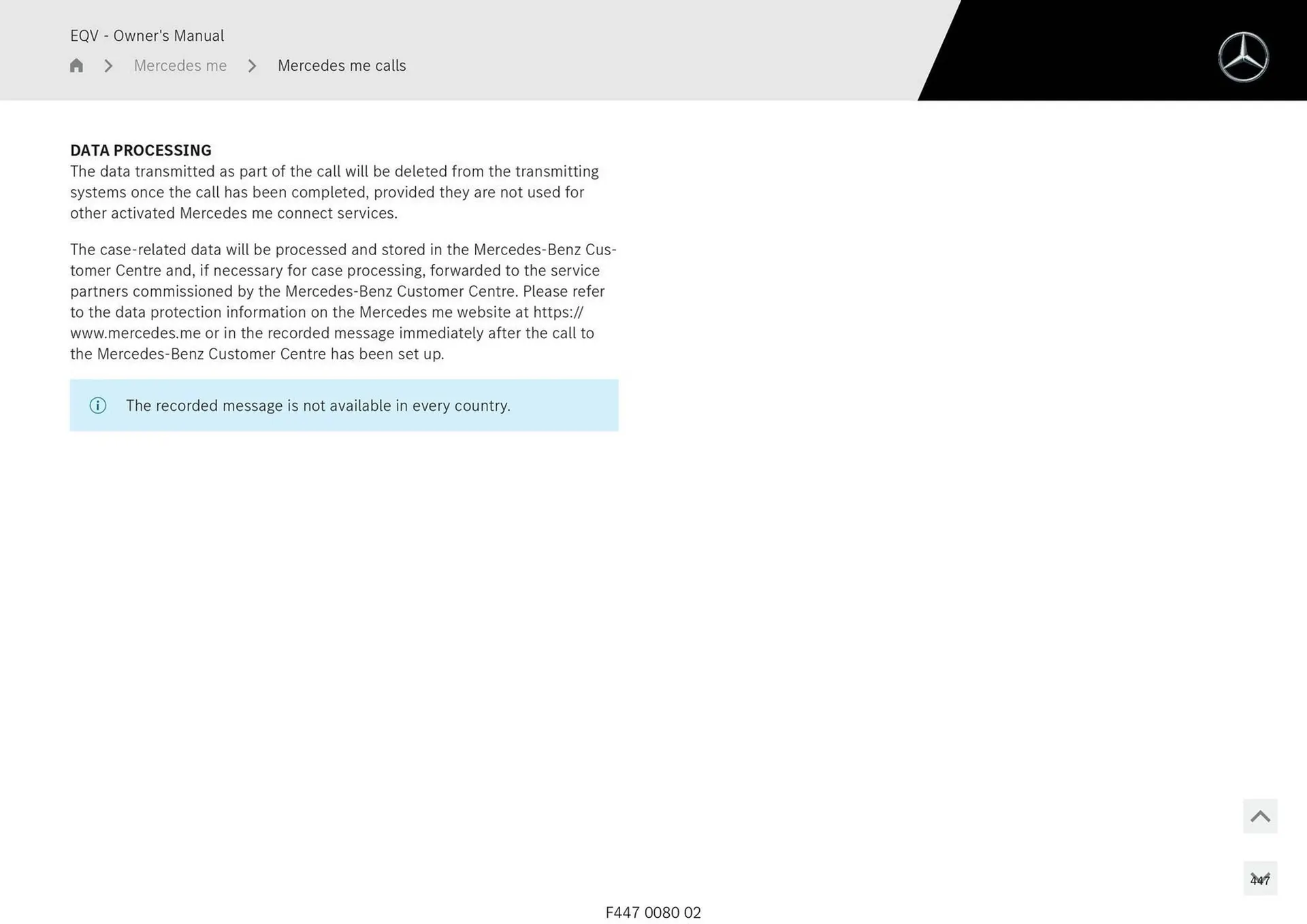 Mercedes-Benz catalogue - Catalogue valid from 11 September to 11 September 2025 - page 447