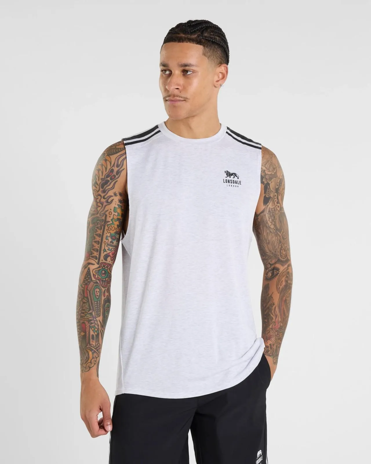 Active Muscle Tank - Lonsdale London - White