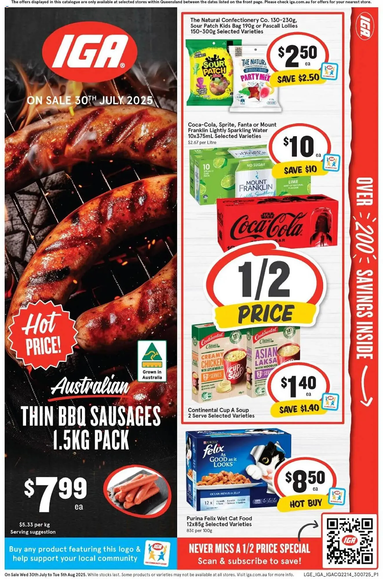 IGA catalogue - Catalogue valid from 30 July to 5 August 2025 - page 1