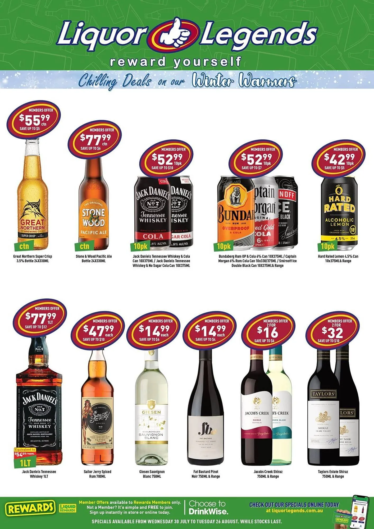 Liquor Legends catalogue - Catalogue valid from 31 July to 26 August 2025 - page 1