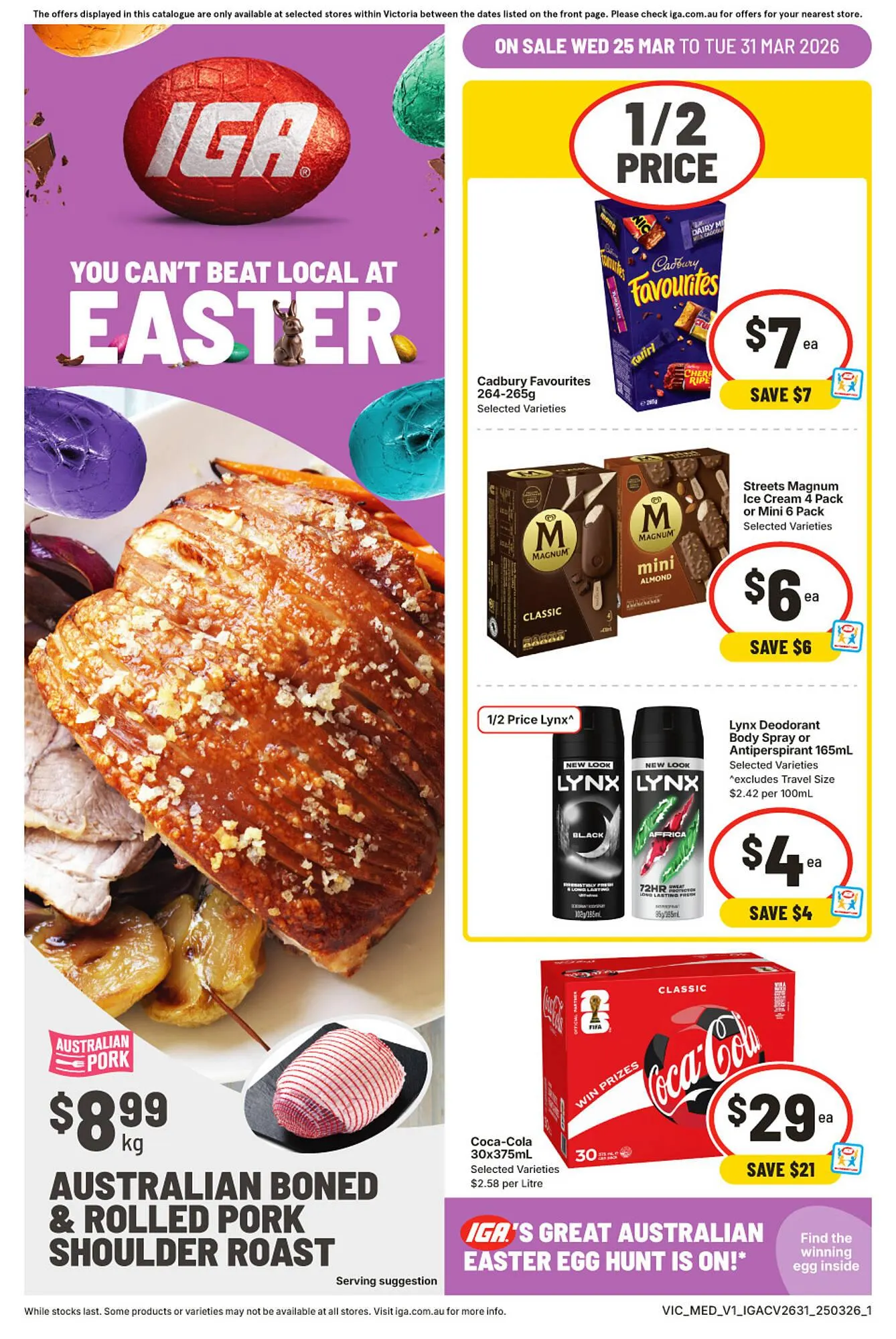 IGA catalogue - Catalogue valid from 25 March to 31 March 2026 - page 1
