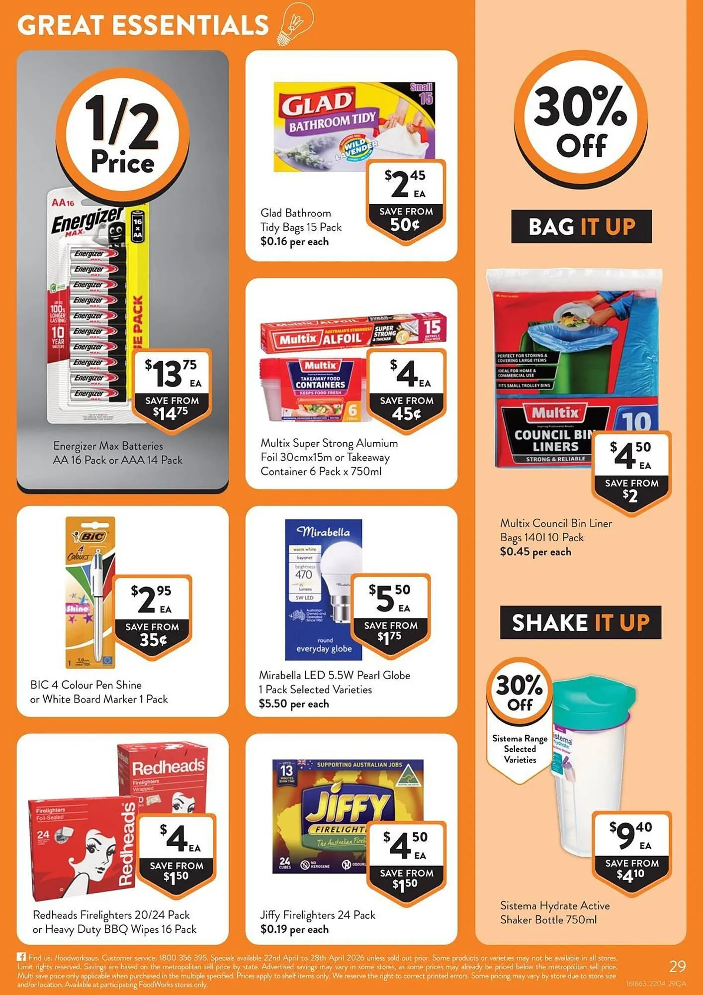 Foodworks catalogue - Catalogue valid from 22 April to 28 April 2026 - page 29