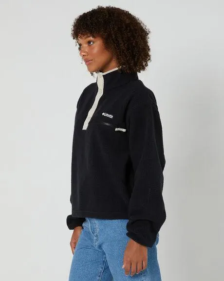 Helvetia Cropped Half Snap Fleece Pullover
