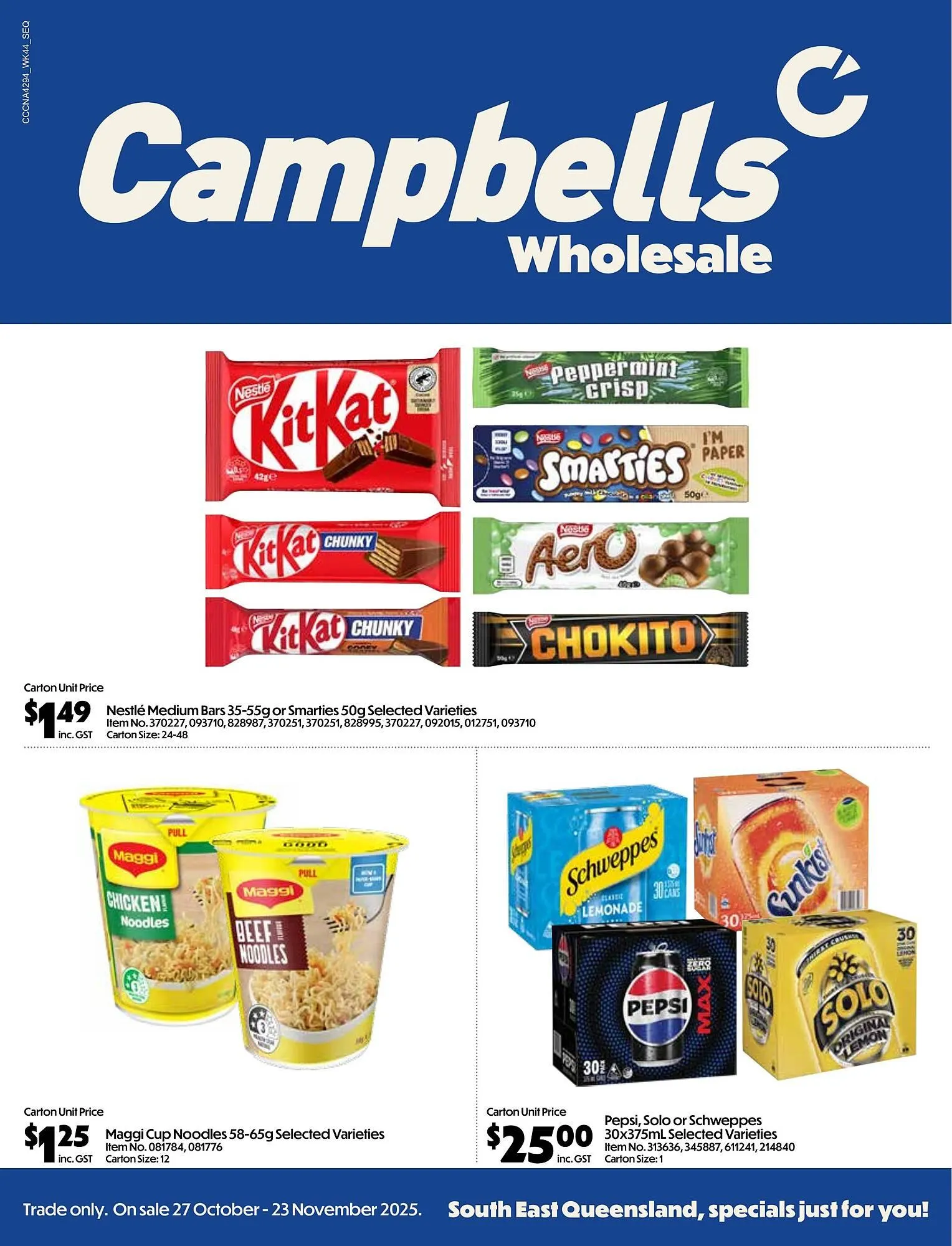 Campbells Wholesale catalogue - 1