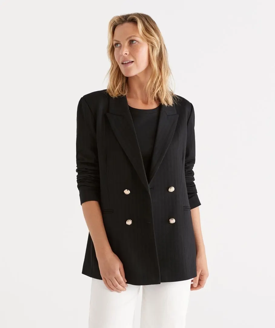 Classic Black Ponte Blazer