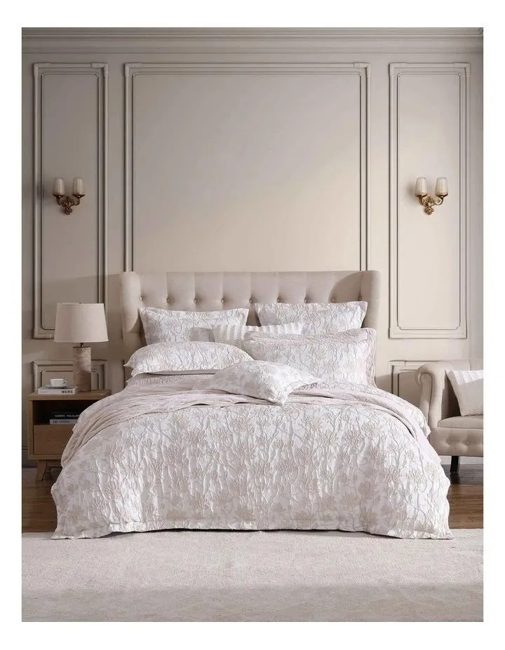Bloom Quilt Cover Set in Stone