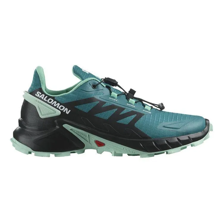 Salomon Women's Low Supercross 4 Shoes Harbour Blue, Black & Yucca