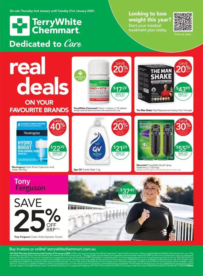 Real Deals on your Favourite Brands - Catalogue valid from 2 January to 21 January 2025 - page 1