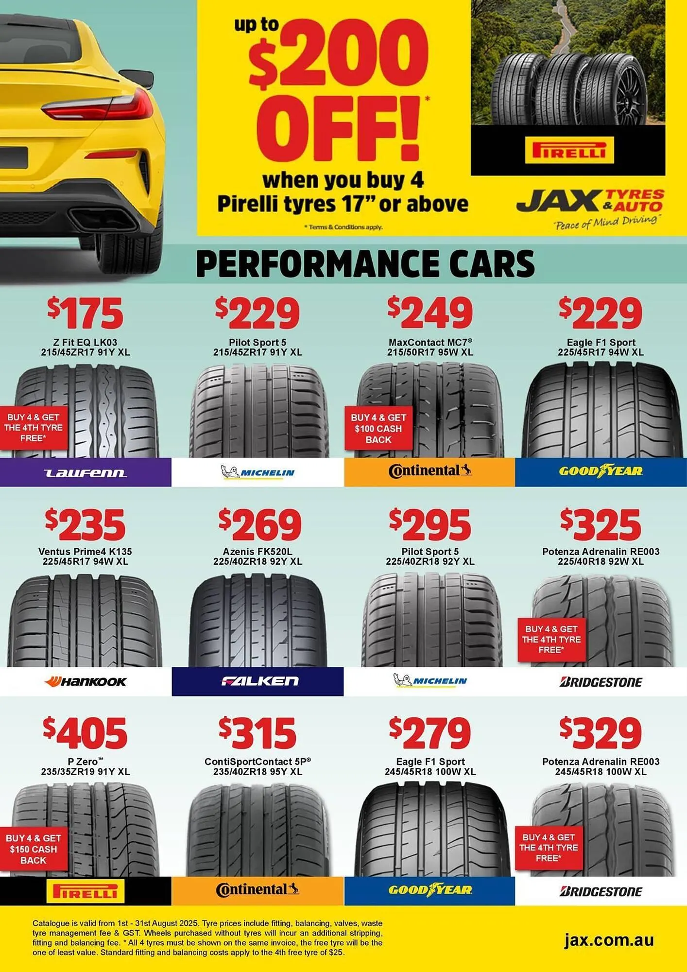 Jax Tyres catalogue - Catalogue valid from 1 August to 31 August 2025 - page 4