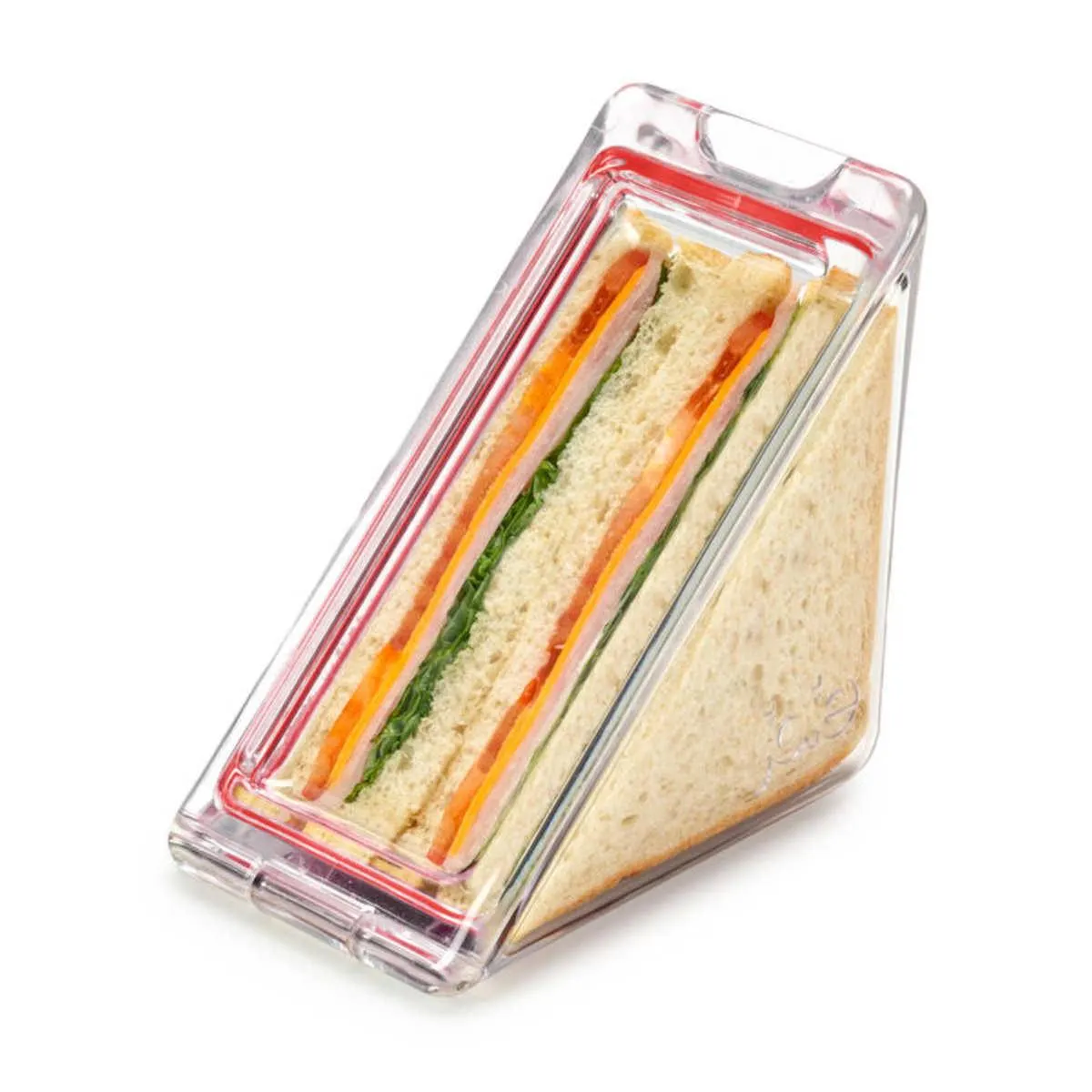 Joie Clear Triangle Lunch Sandwich Box Clear