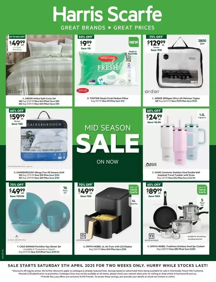 Mid Season Sale - Catalogue valid from 5 April to 19 April 2025 - page 1