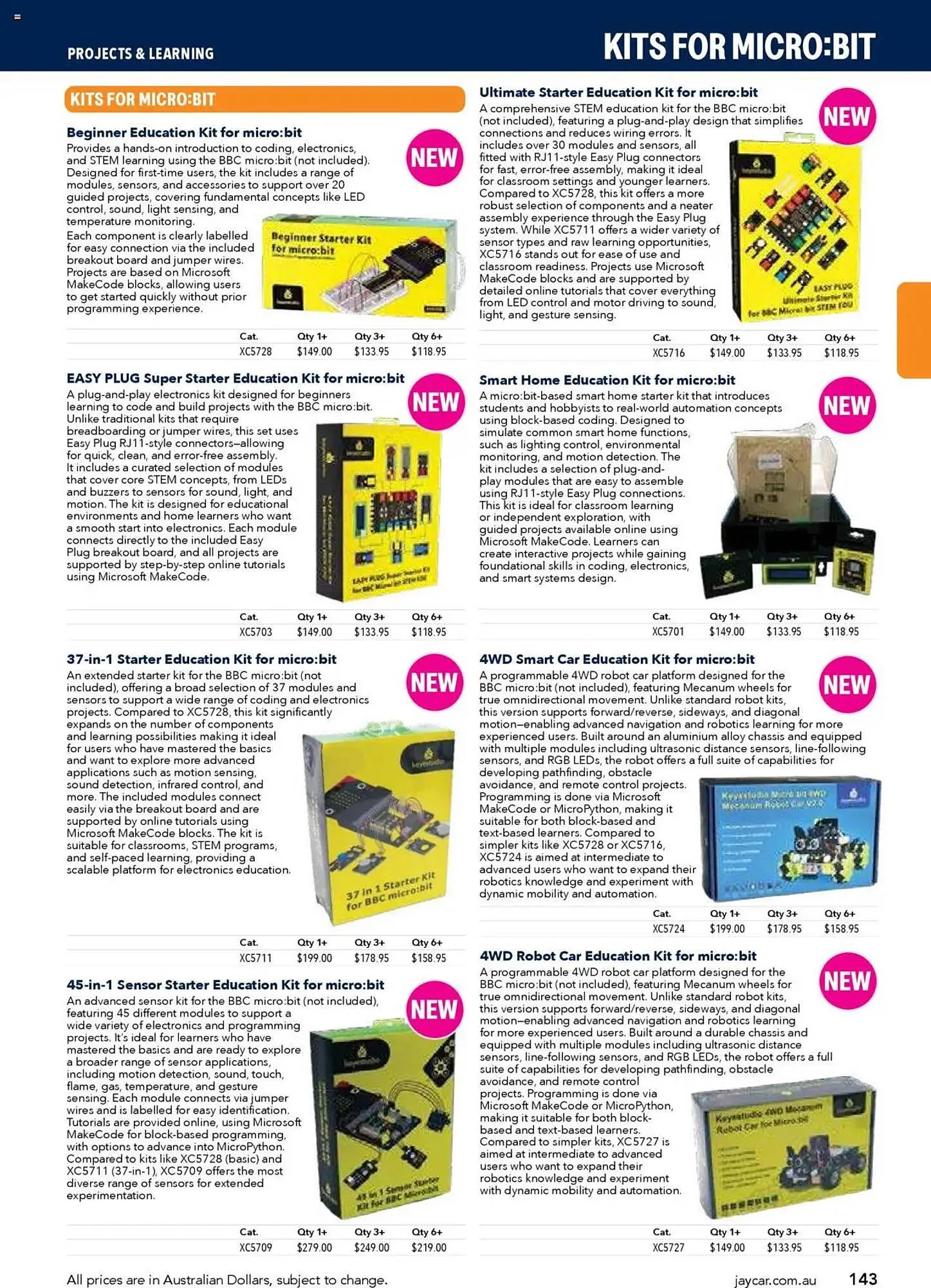 Jaycar Electronics catalogue - Catalogue valid from 8 July to 9 July 2026 - page 143