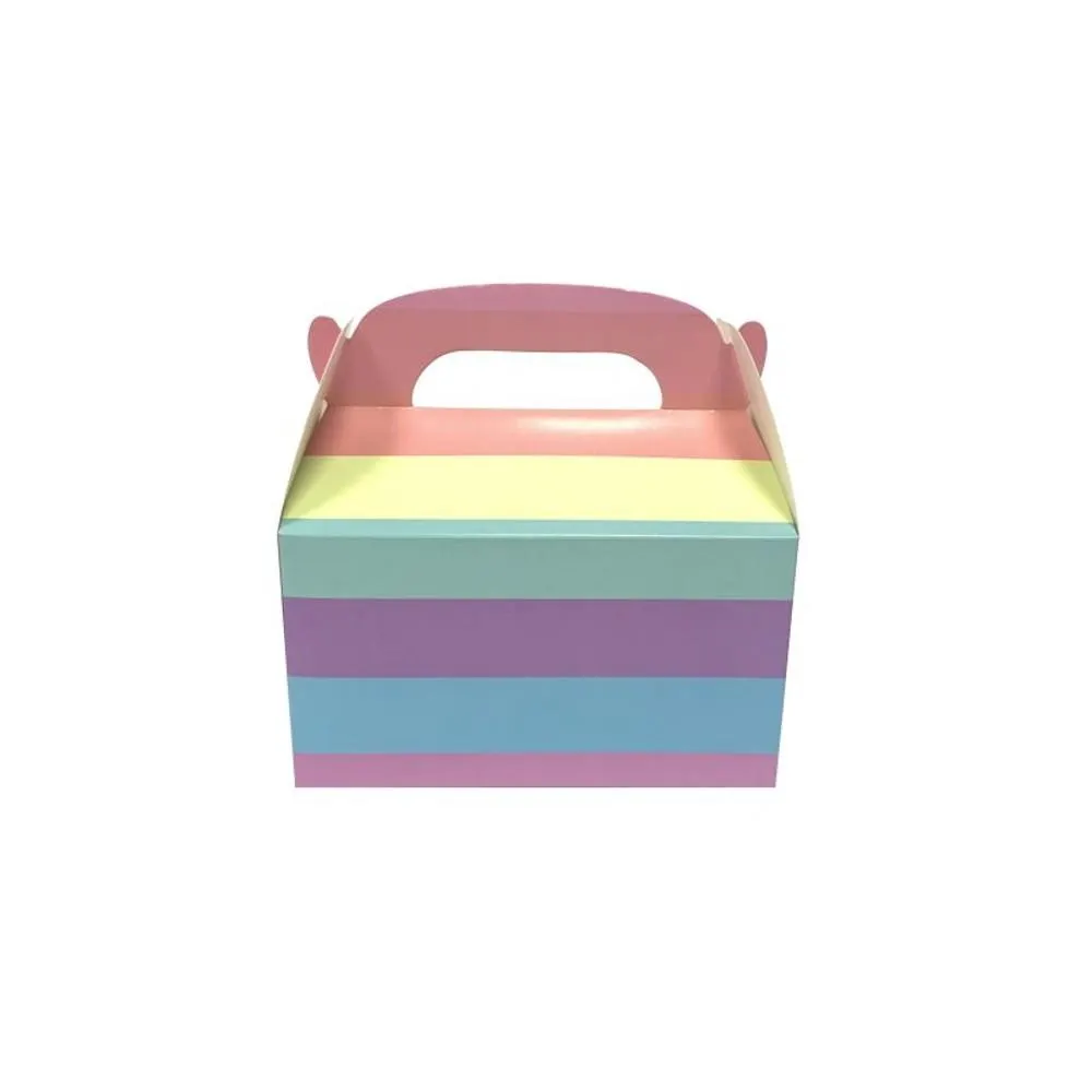 Lunch Box Pastel Stripes Small Pk 6