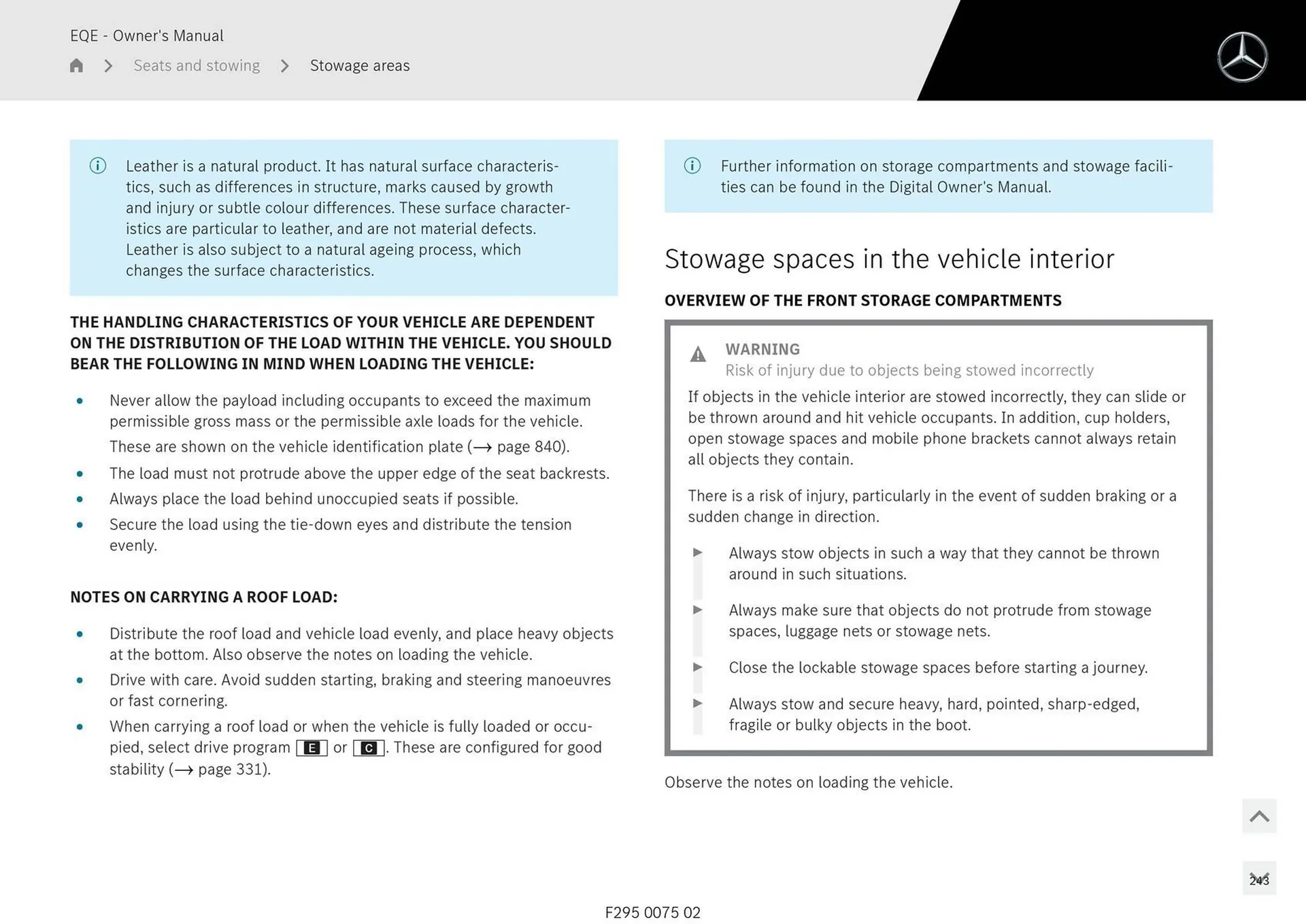 Mercedes-Benz catalogue - Catalogue valid from 11 September to 11 September 2025 - page 243