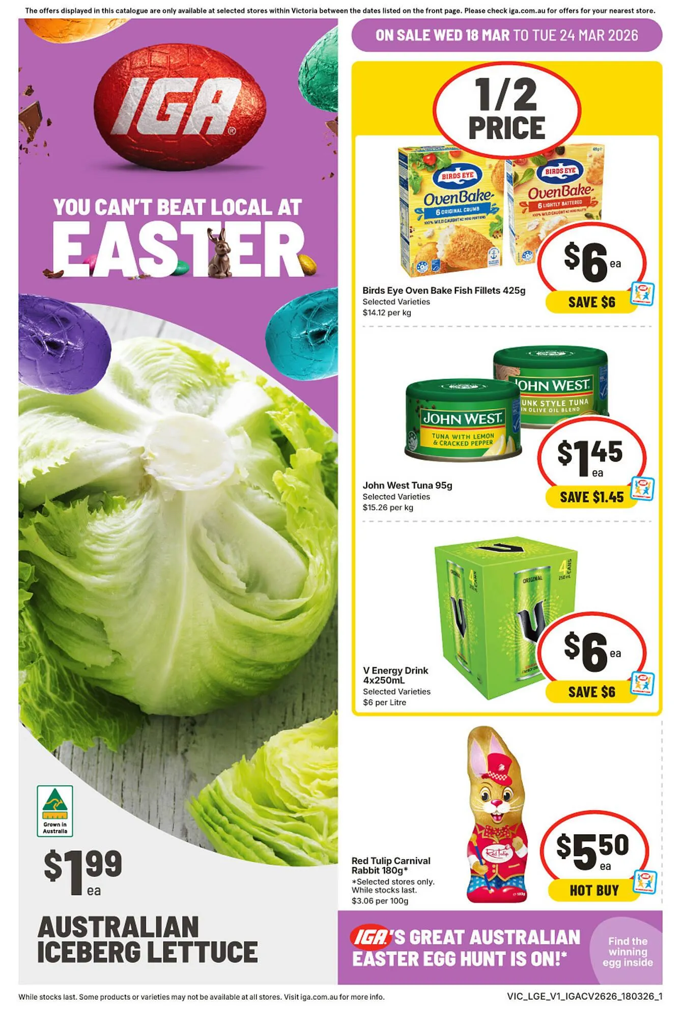 IGA catalogue - Catalogue valid from 18 March to 24 March 2026 - page 1