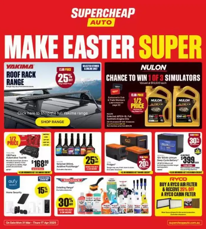 Make Easter Super - Catalogue valid from 31 March to 17 April 2025 - page 1