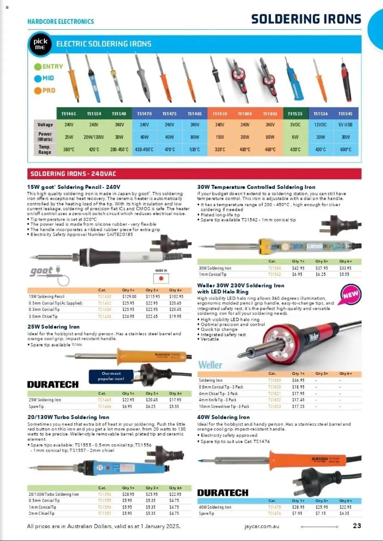 Jaycar Celebrating 40 Years in Electronics - Catalogue valid from 1 January to 29 August 2025 - page 21
