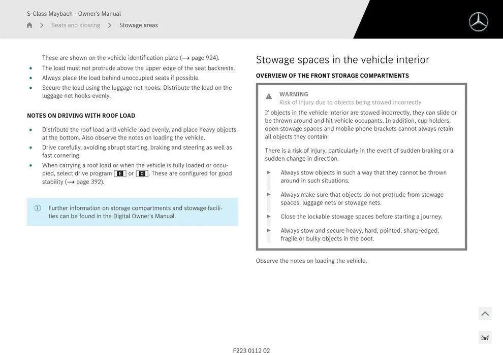 S - Class Maybach - Catalogue valid from 11 September to 11 September 2025 - page 287