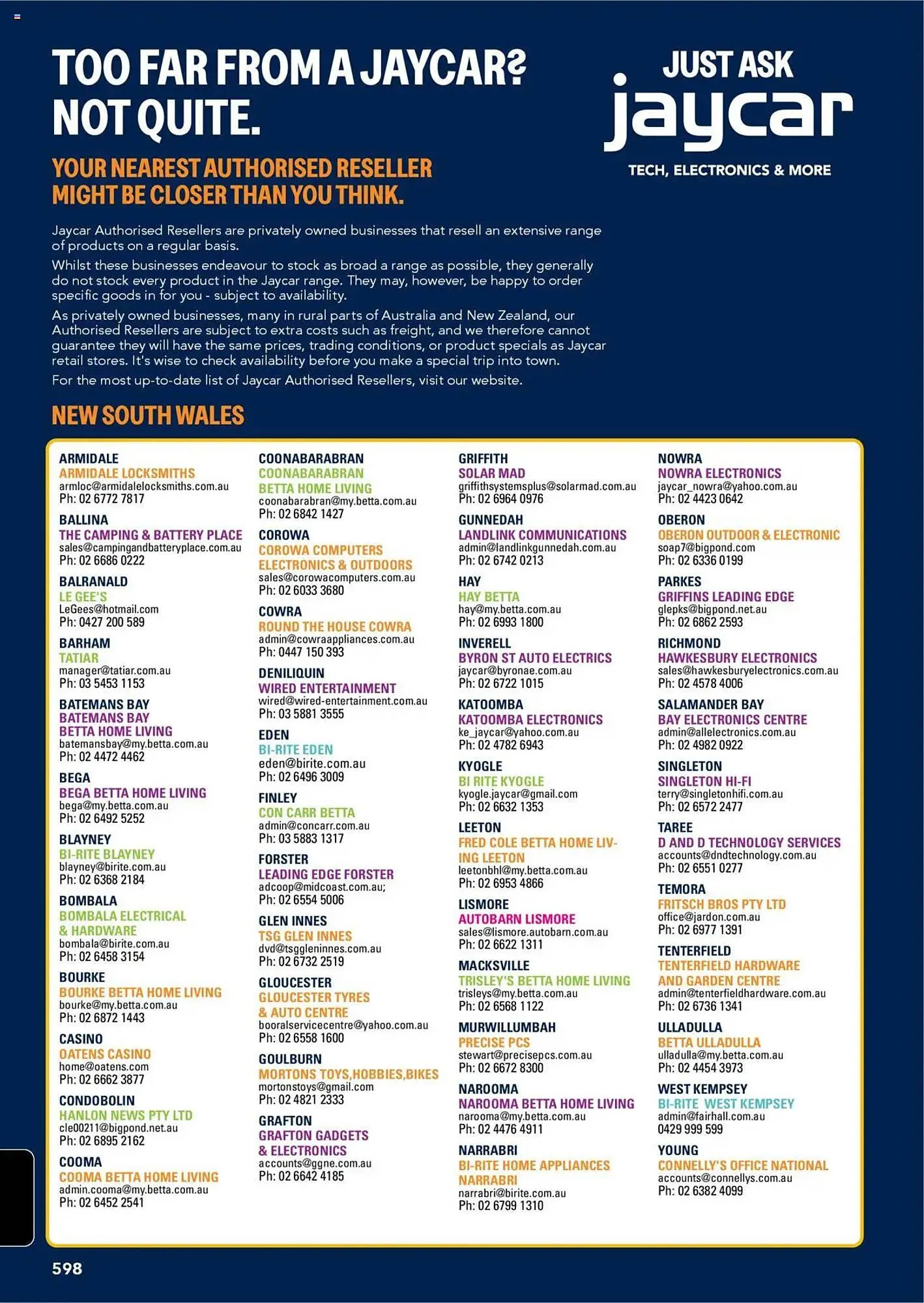 Jaycar Electronics catalogue - Catalogue valid from 8 July to 9 July 2026 - page 598