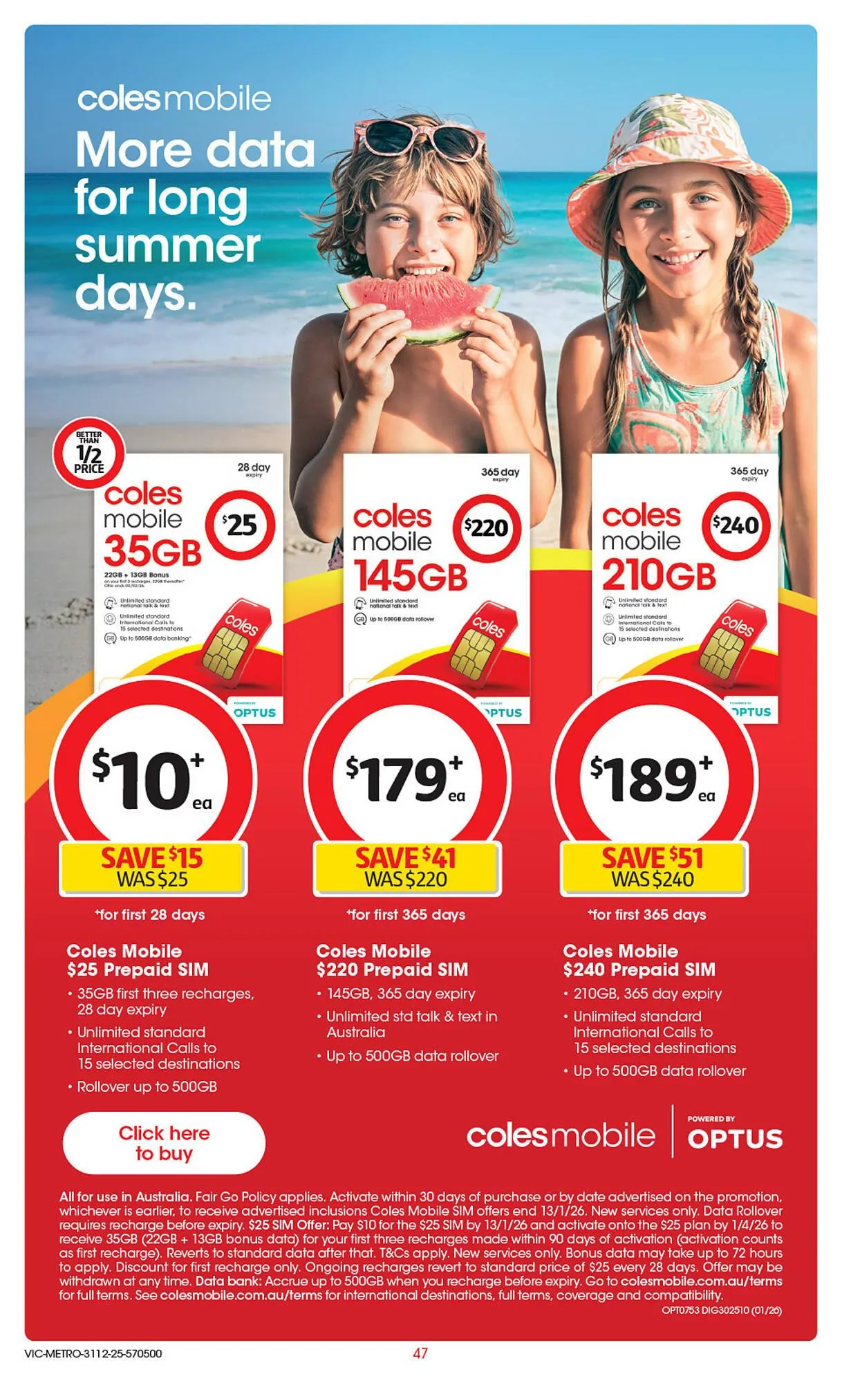 Coles catalogue - Catalogue valid from 31 December to 6 January 2026 - page 48