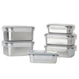 Neoflam Stainless Steel Container Microwavable 12 Piece Set