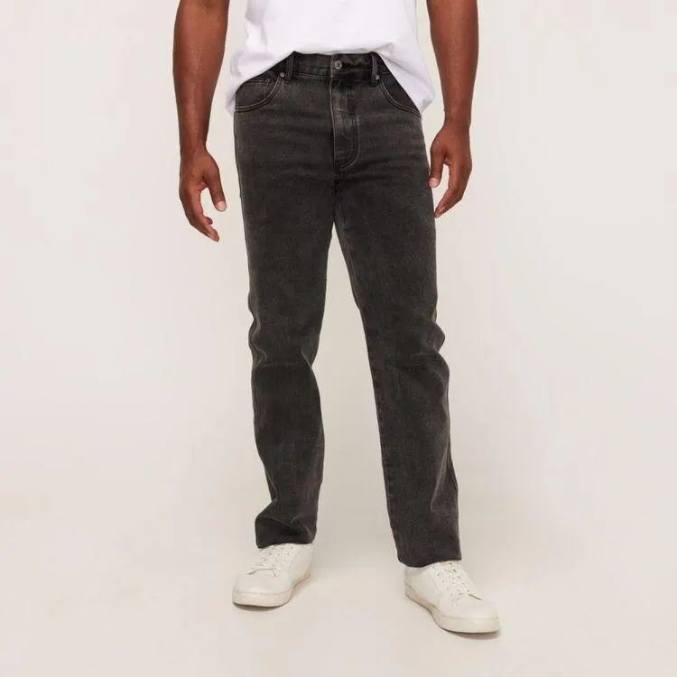 JC Lanyon Men's Stretch Light Grey Wash Jean Light Grey