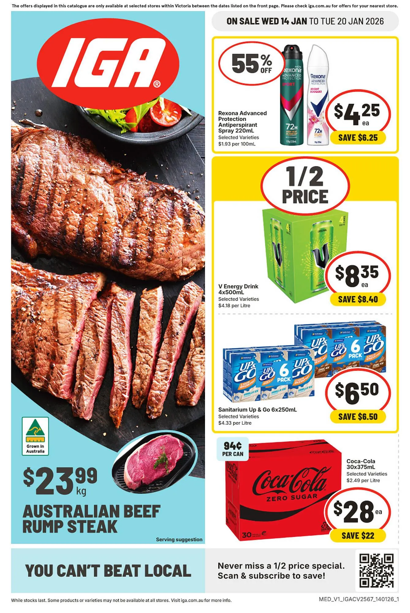 IGA catalogue - Catalogue valid from 14 January to 20 January 2026 - page 1