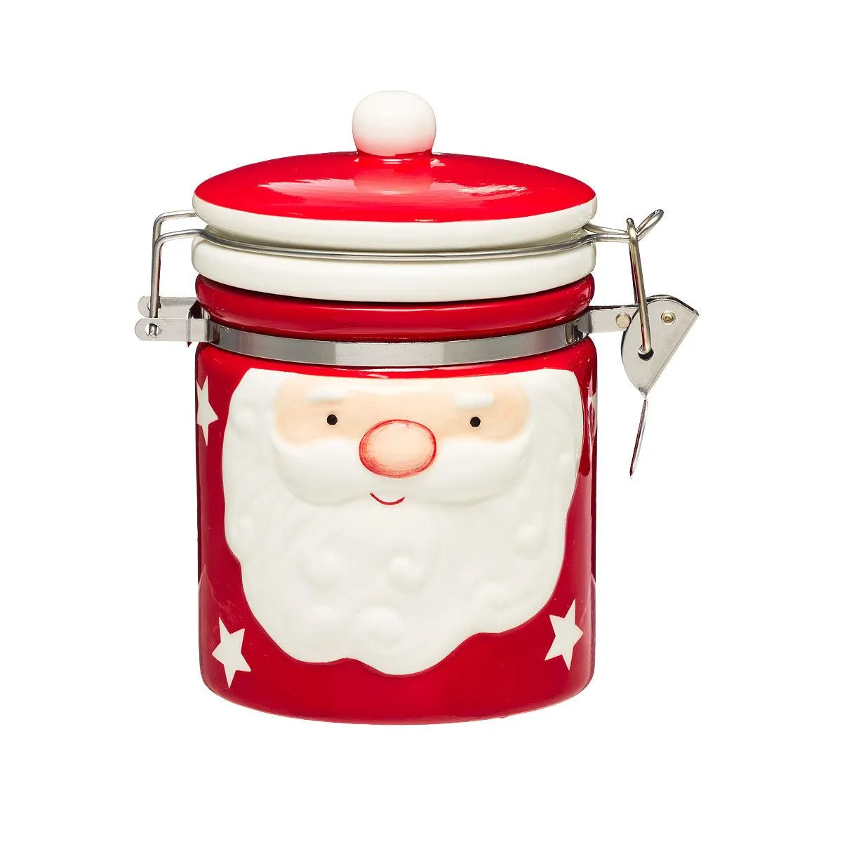 Christmas Santa Jar Canister Small