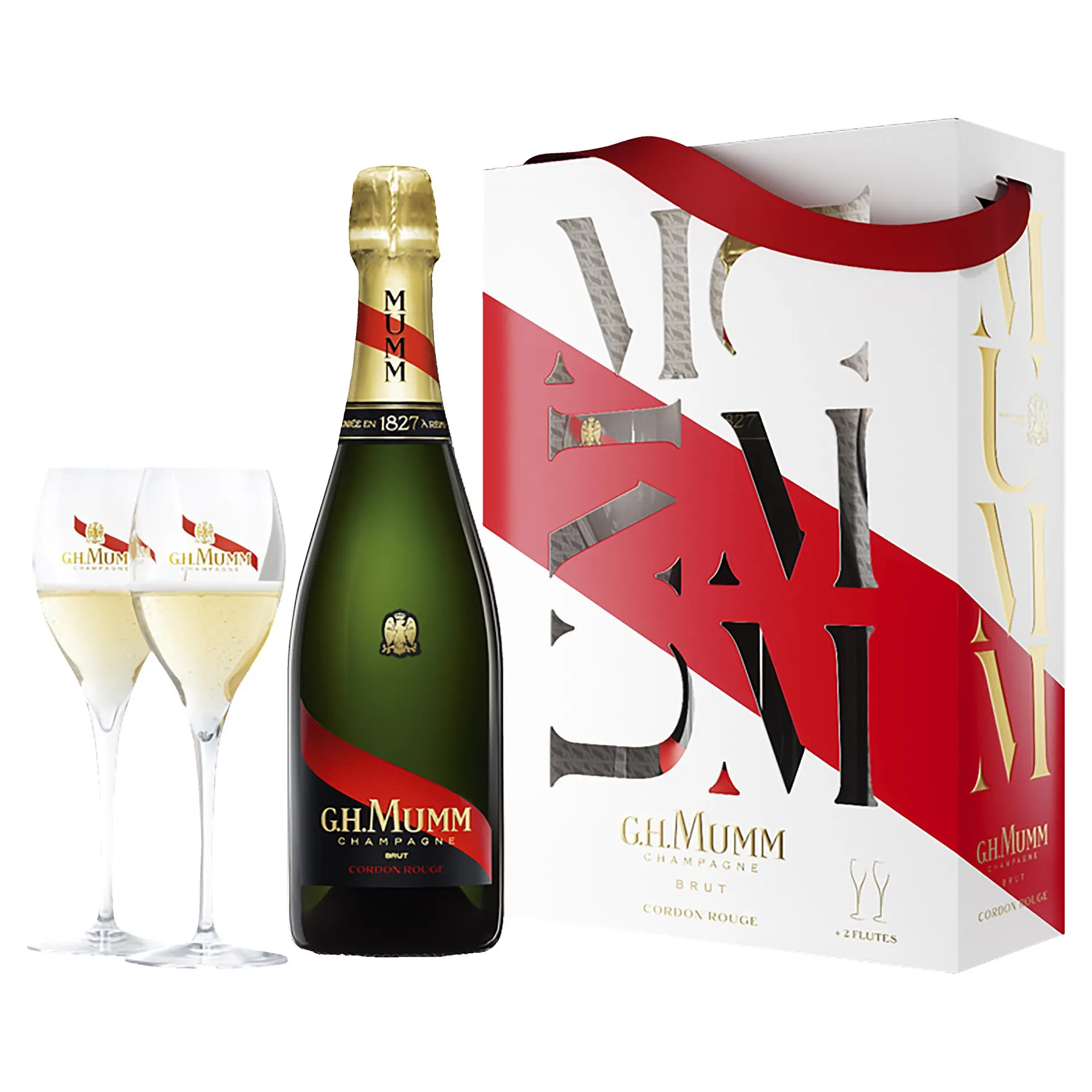 Mumm Grand Cordon Nv Flutes Gift Pack 750ML