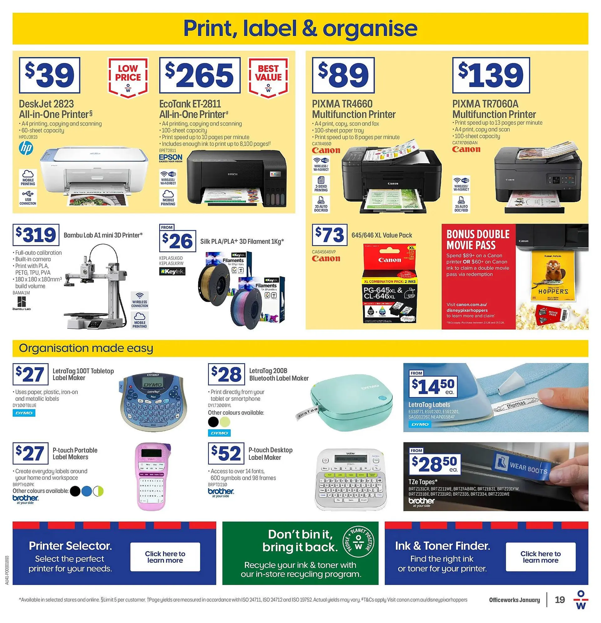 Officeworks catalogue - Catalogue valid from 31 December to 2 February 2026 - page 19