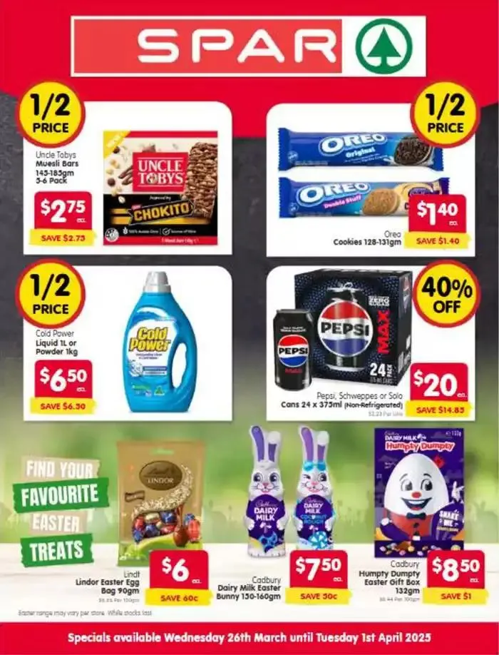 SPAR 26/03 - Catalogue valid from 26 March to 1 April 2025 - page 1