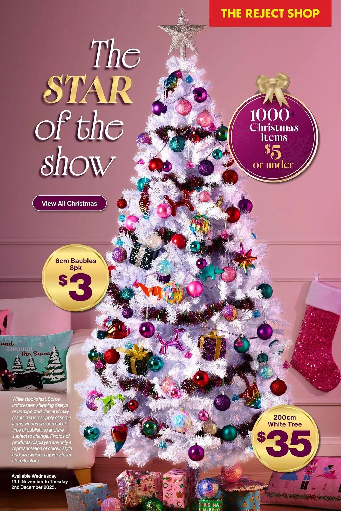 The Reject Shop catalogue - Catalogue valid from 19 November to 2 December 2025 - page 1