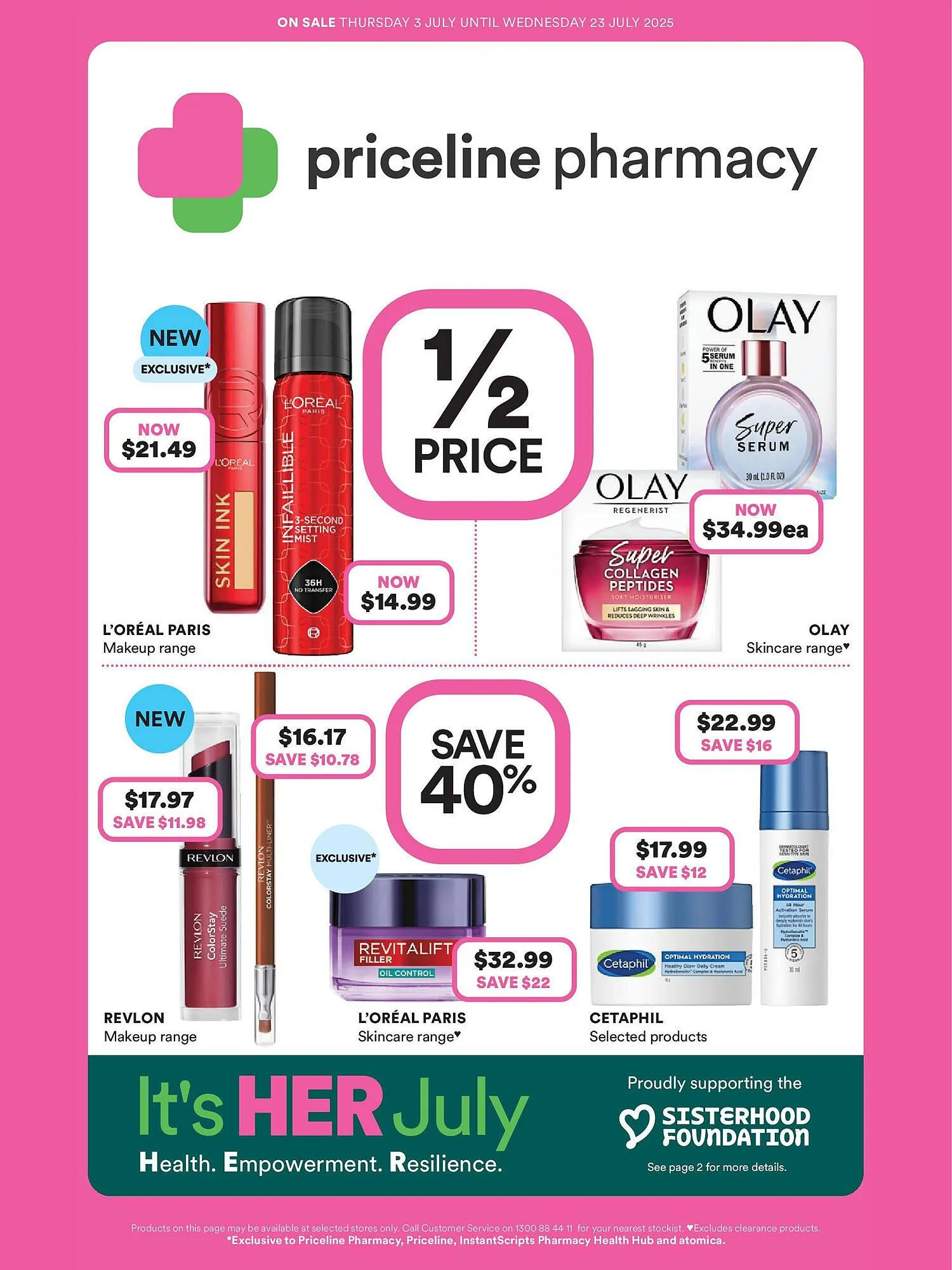Priceline catalogue - Catalogue valid from 2 July to 27 July 2025 - page 1
