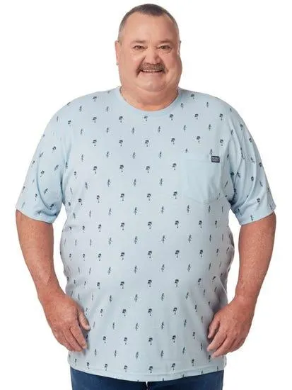 Prodigy Big Mens Palm Print Blue T-shirt