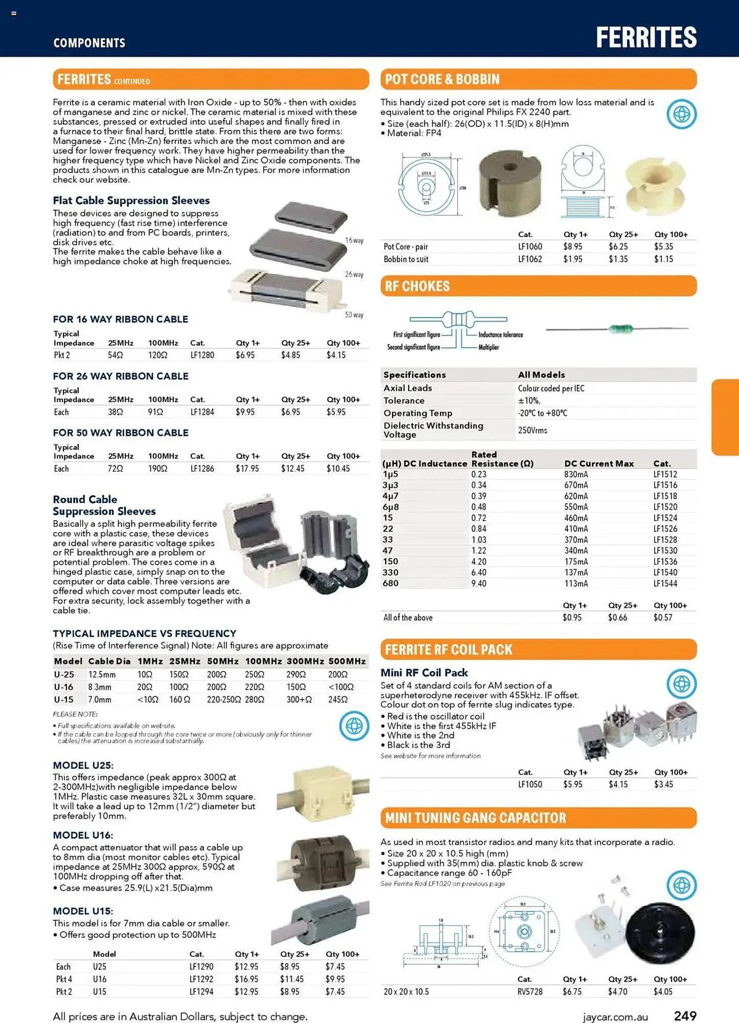Jaycar Electronics catalogue - Catalogue valid from 8 July to 9 July 2026 - page 249