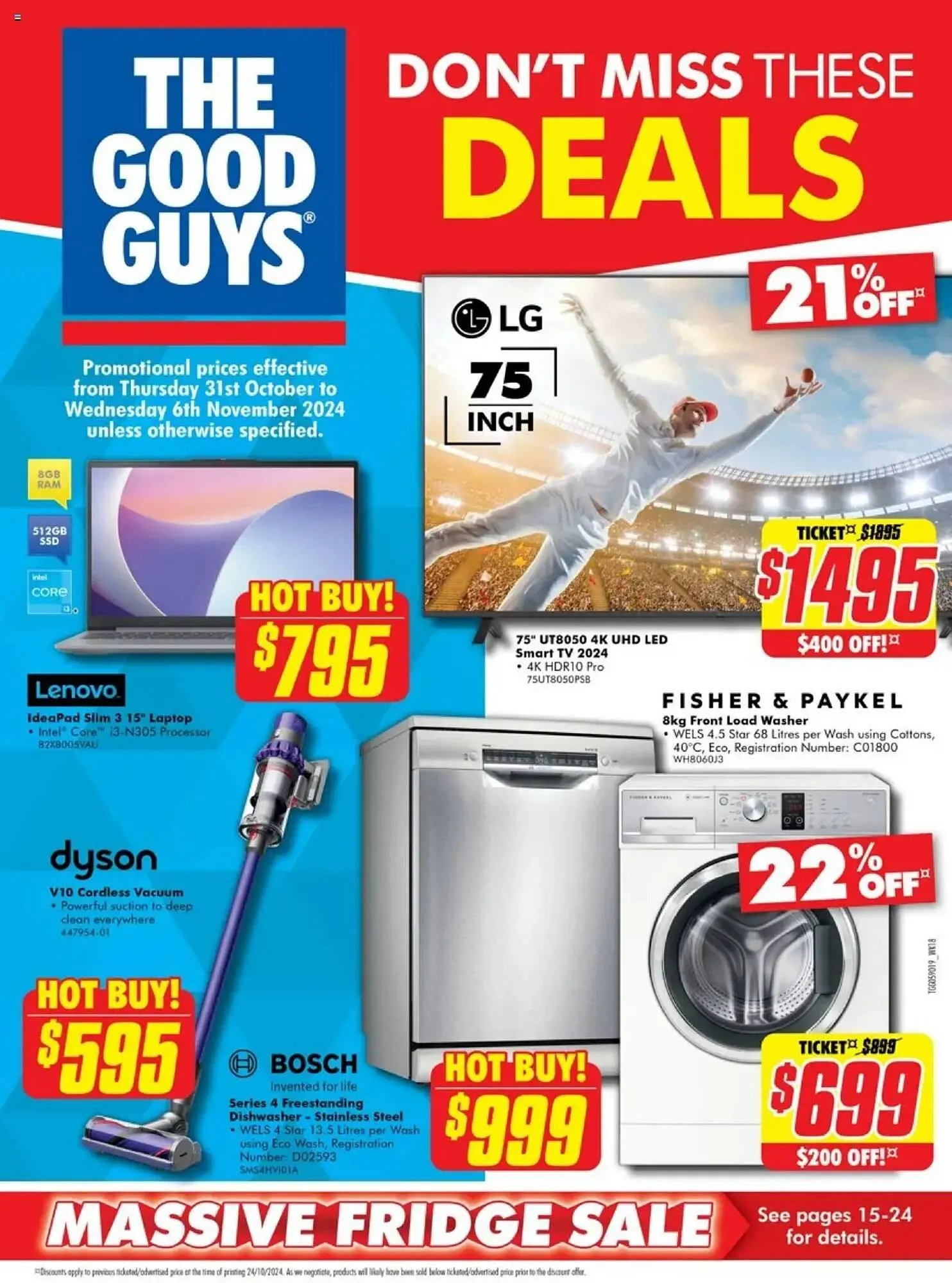 The Good Guys catalogue - Catalogue valid from 31 October to 6 November 2024 - page 1