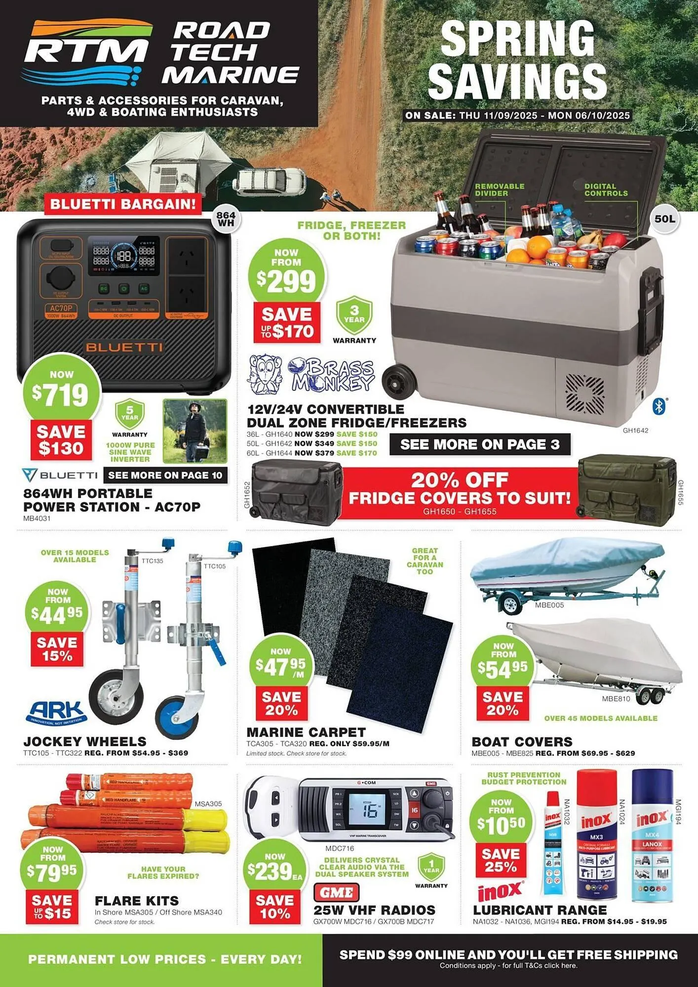 Road Tech Marine catalogue - Catalogue valid from 11 September to 6 October 2025 - page 1